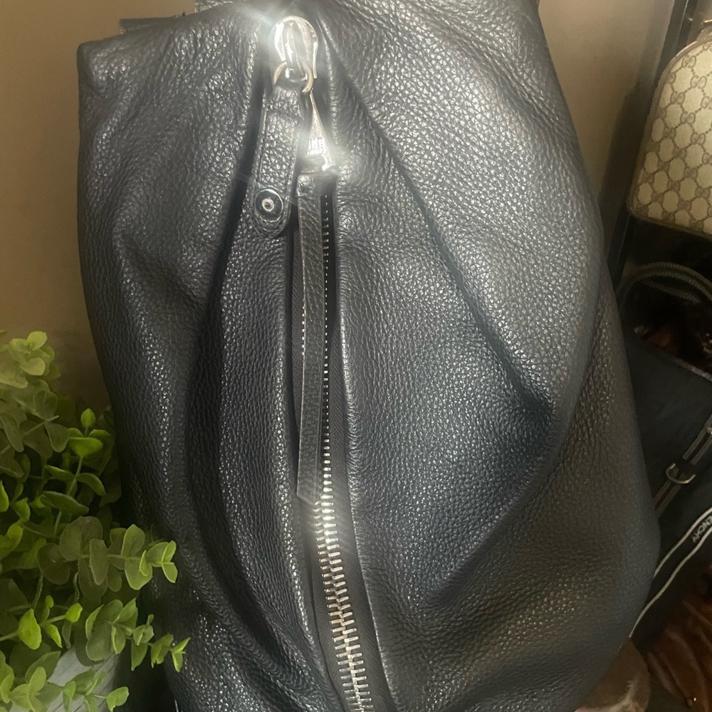 Black Leather Men's Bag
